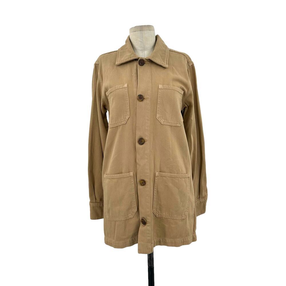 Reformation Dylan Jacket‎ Wheat Khaki Wash Size Medium